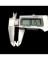 Doğal sedef taş Kolye Küpe Ucu - N HARF