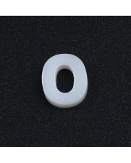 Doğal sedef taş Kolye Küpe Ucu - O HARF