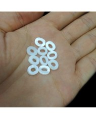 Doğal sedef taş Kolye Küpe Ucu - O HARF