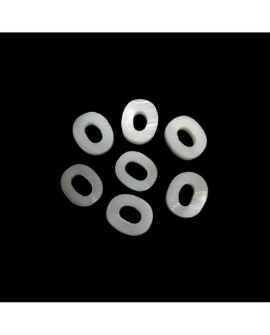 Doğal sedef taş Kolye Küpe Ucu - O HARF