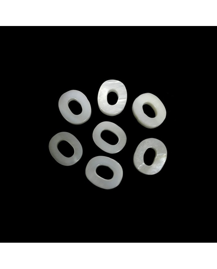 Doğal sedef taş Kolye Küpe Ucu - O HARF