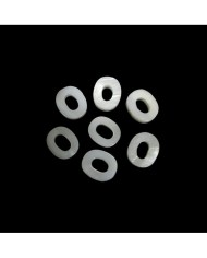 Doğal sedef taş Kolye Küpe Ucu - O HARF