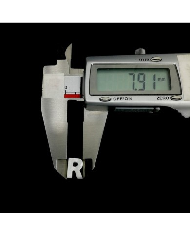 Doğal sedef taş Kolye Küpe Ucu - R HARF