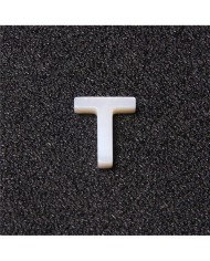 Sedef doğal taş Harf Kolye Küpe Ucu - T HARF