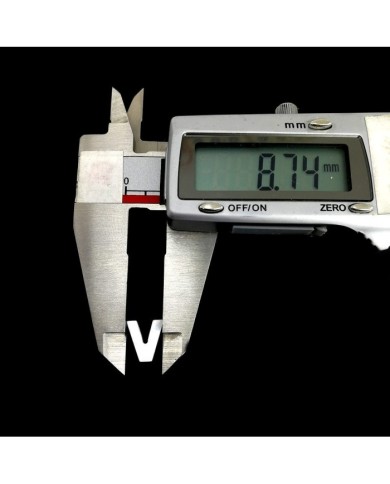 Doğal sedef taş Kolye Küpe Ucu - V HARF