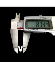 Doğal sedef taş Kolye Küpe Ucu - V HARF