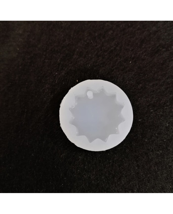 Güneş Kolye Reçine Epoksi Kalıp-delikli - E23