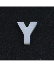 Doğal sedef taş Kolye Küpe Ucu - Y HARF