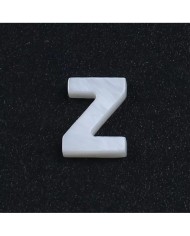 Doğal sedef taş Kolye Küpe Ucu - Z HARF