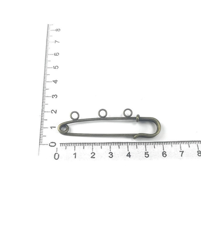 10 adet - İskoç İğnesi - 8cm