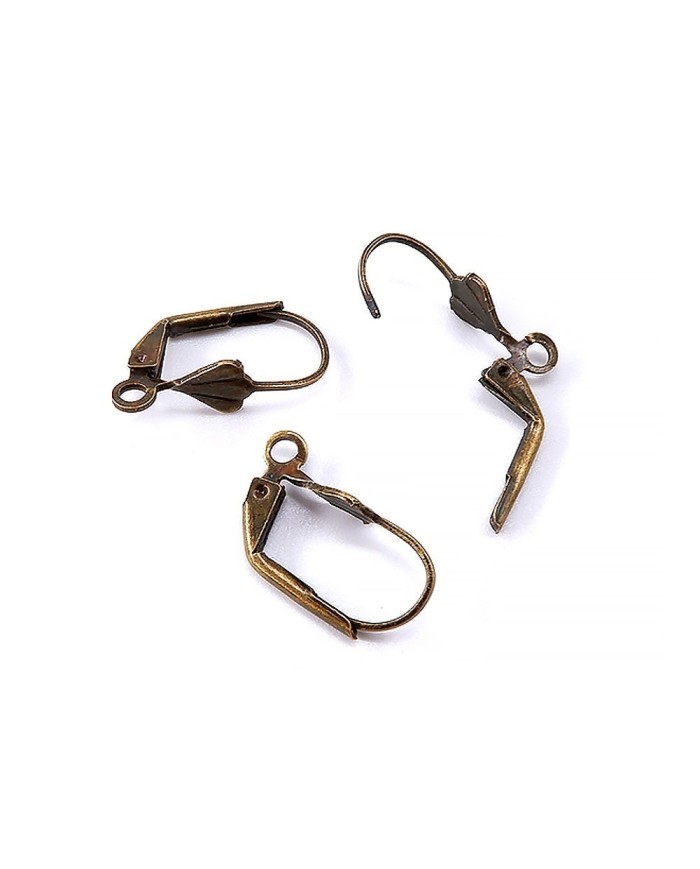 Küpe Klipsi - Antik Sarı - 2x1 cm - 5 Çift