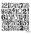 Home Decor Midi Stencil 22*22 cm hdm-58