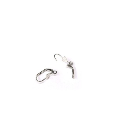 Küpe Klipsi - Gümüş - 2x1 cm  - 5 Çift