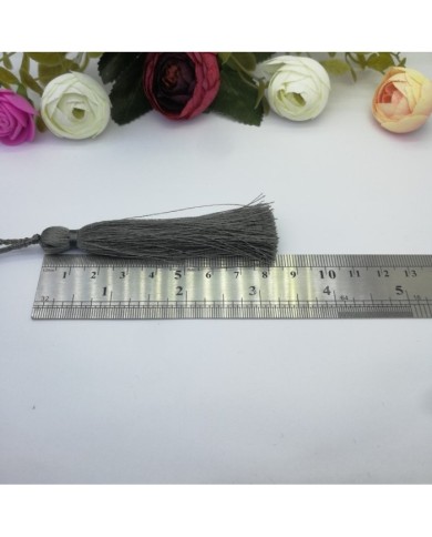 50 Adet - 7-8 cm İpek Püskül Koyu Gri