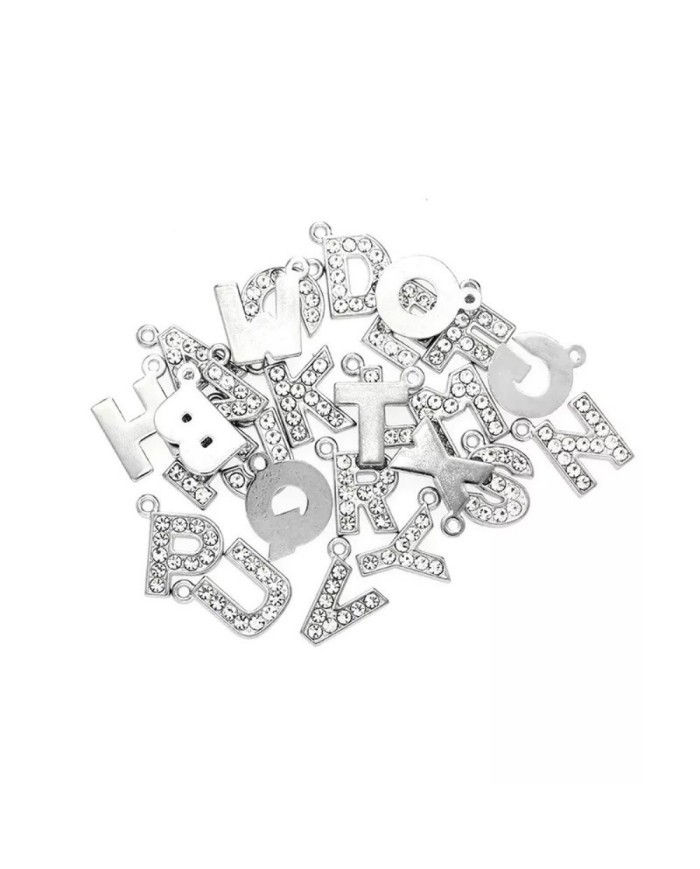 Taşlı Harfler - Üstten Kulplu Gümüş - I