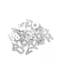 Taşlı Harfler - Üstten Kulplu Gümüş - I