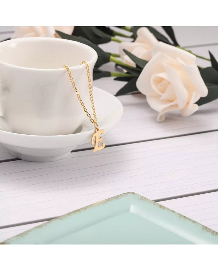 5 ADET - MİNİ HARFLER - METAL KAPLAMA KULPLU GOLD - I