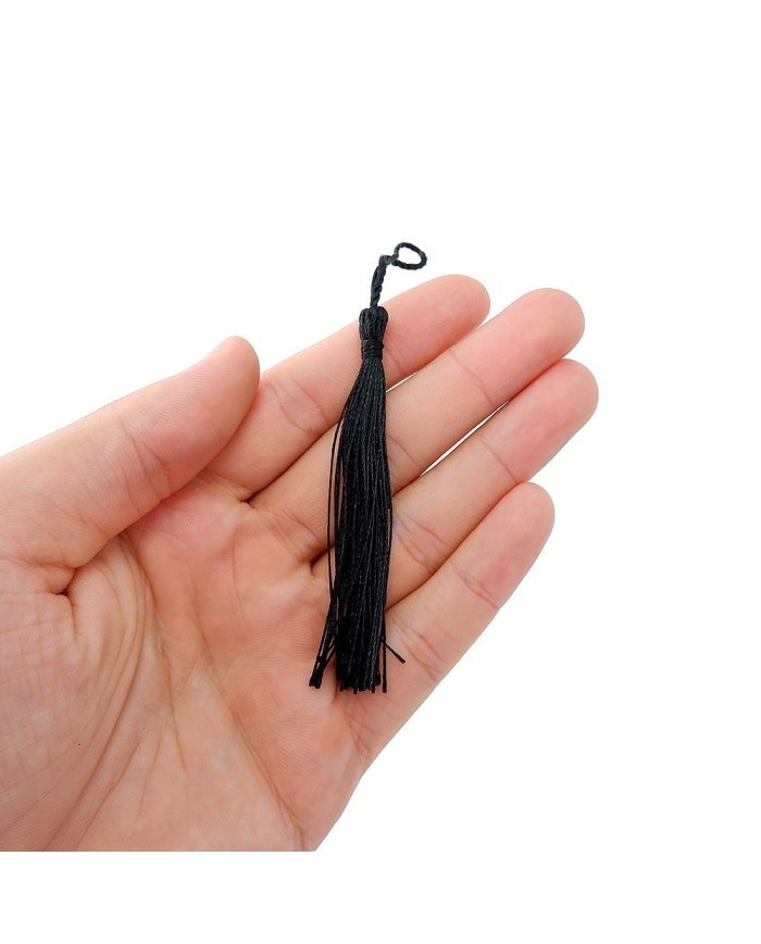 25 ADET - İTHAL PÜSKÜL - 8 CM - SİYAH
