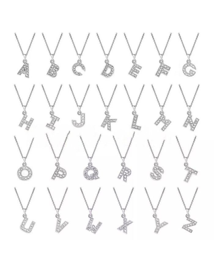 Taşlı Harfler - Üstten Kulplu Gümüş - Z - 2 Adet