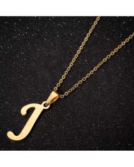 5 ADET - MİNİ HARFLER - METAL KAPLAMA KULPLU GOLD - J