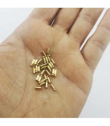 Huni Boncuk Kapak - Boncuk Şapkası - 6 mm - Gold - 50 Adet