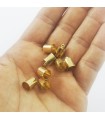 Huni Boncuk Kapak - Boncuk Şapkası - 11 mm - Gold - 25 Adet