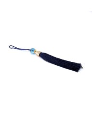 10 Adet - Boncuklu Püskül Lacivert - 10 cm - A