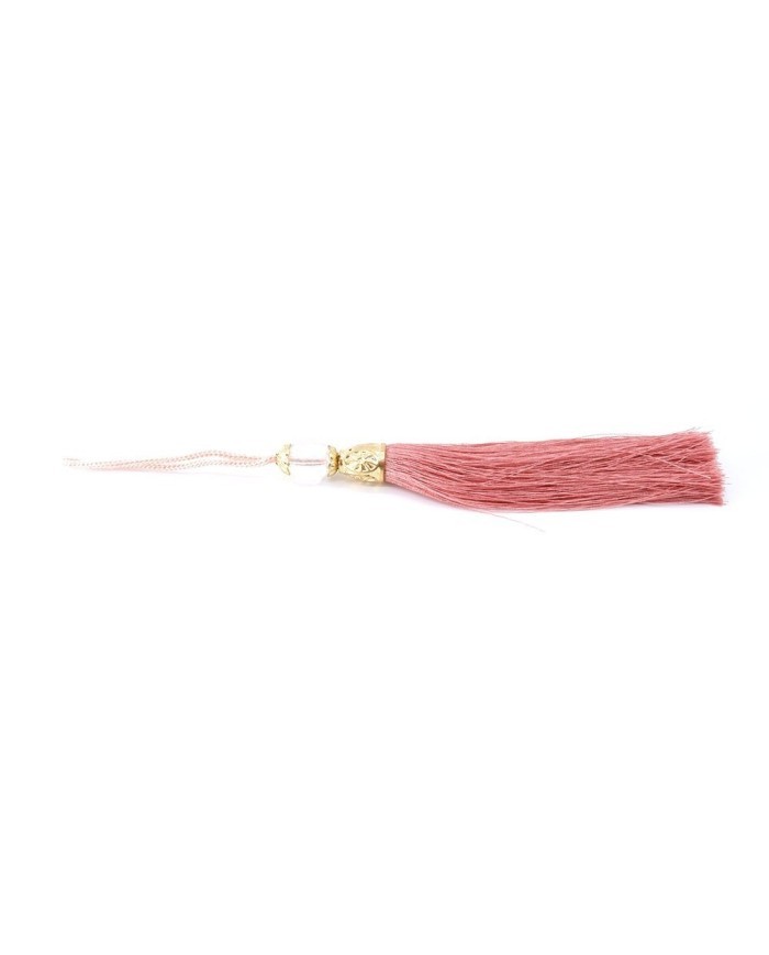 10 ADET - BONCUKLU PÜSKÜL PEMBE - 10 CM - A