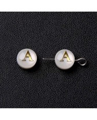 Sedef Varaklı Harf - A - 8mm  1 adet