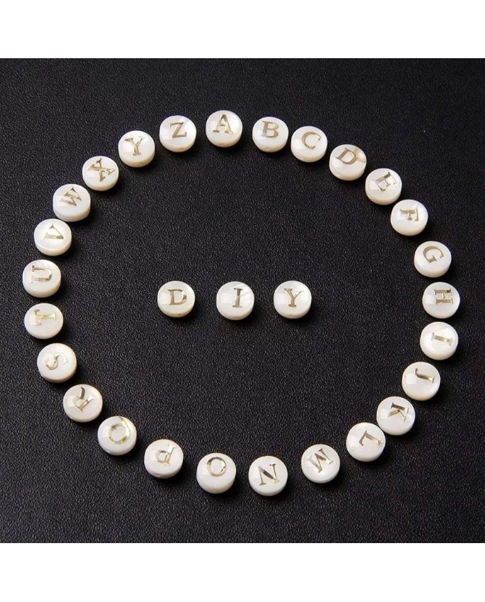 Sedef Varaklı Harf - E - 1 adet - 8mm