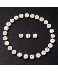 Sedef Varaklı Harf - E - 1 adet - 8mm