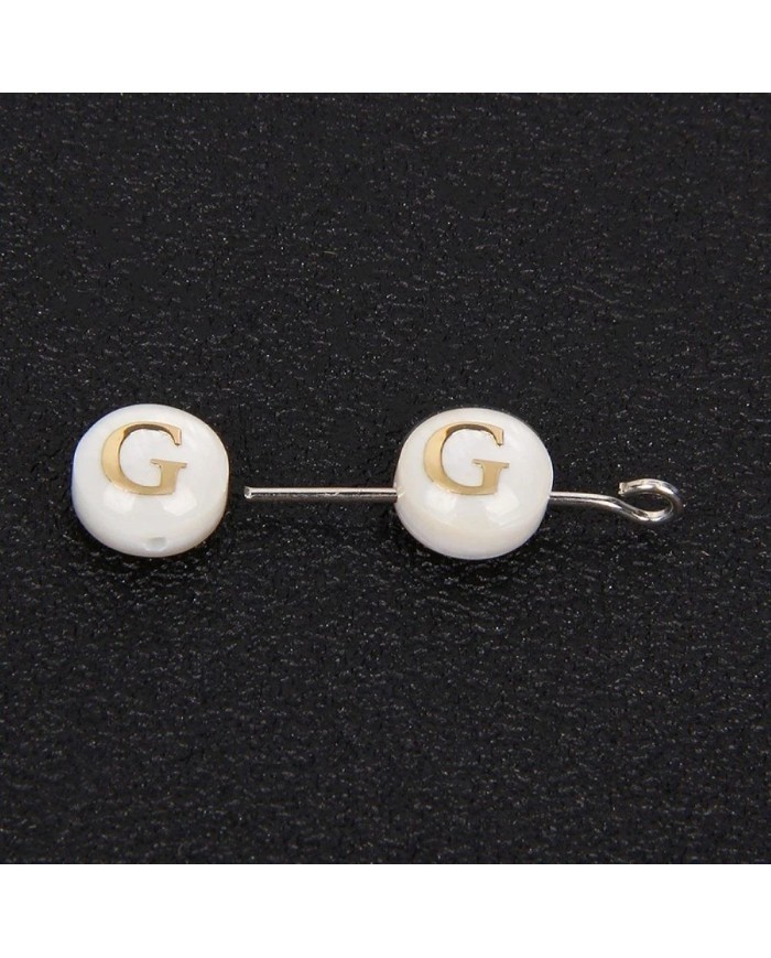 Sedef Varaklı Harf - G - 1 adet - 8mm