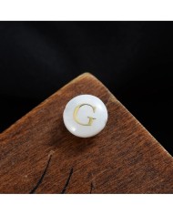 Sedef Varaklı Harf - G - 1 adet - 8mm