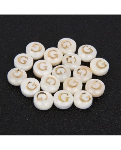 Sedef Varaklı Harf - G - 1 adet - 8mm