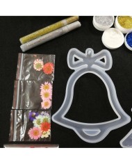 Yılbaşı Süsleme Reçine Epoksi Seti - Boya Seçmeli  - A131 1. Boya Rengi Seçiniz Sarı 2. Boya Rengi Seçiniz Mor