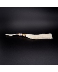 50 ADET - BONCUKLU PÜSKÜL BEYAZ - 10 CM - A
