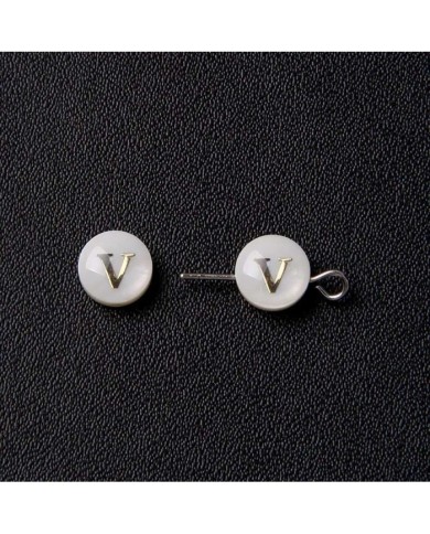 Sedef Varaklı Harf - V - 1 adet - 8mm