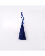 10 ADET -İPEK PÜSKÜL 7-8 CM - SAKS MAVİ