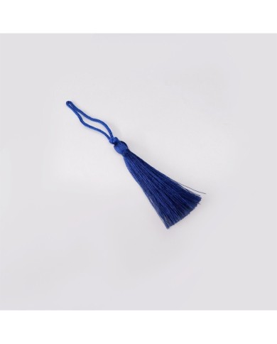 10 ADET -İPEK PÜSKÜL 7-8 CM - SAKS MAVİ