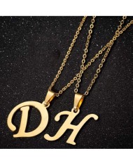 5 adet - Mini Harfler - Metal Kaplama Kulplu Gold  - A