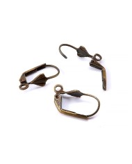 Küpe Klipsi - Antik Sarı - 2x1 cm - 5 Çift
