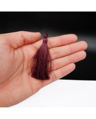 30 ADET -  İPEK PÜSKÜL 7-8 CM - BORDO
