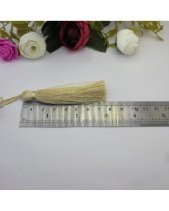 50 Adet - 7-8 cm İpek Püskül - Açık Sarı