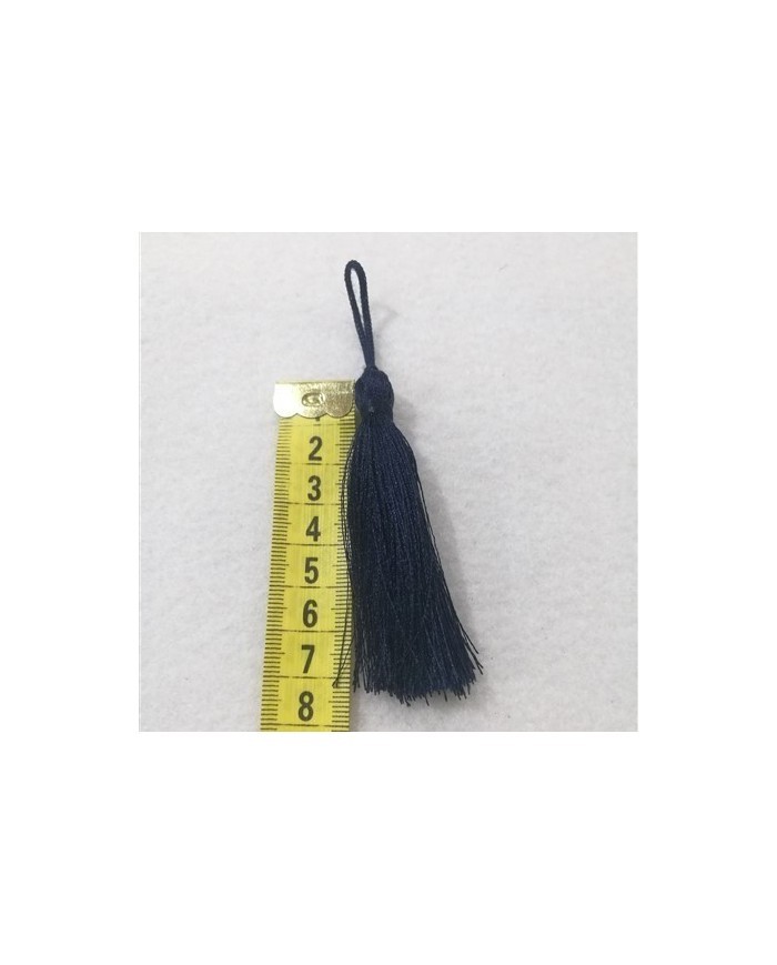 30 ADET -  İPEK PÜSKÜL 7-8 CM - LACİVERT