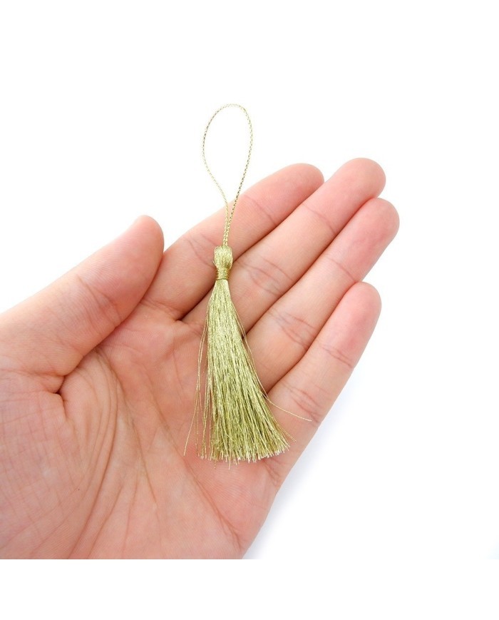 25 ADET - İTHAL PÜSKÜL - 8 CM - Simli Gold