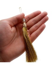 10 Adet - Boncuklu Püskül Hardal - 10 cm - A