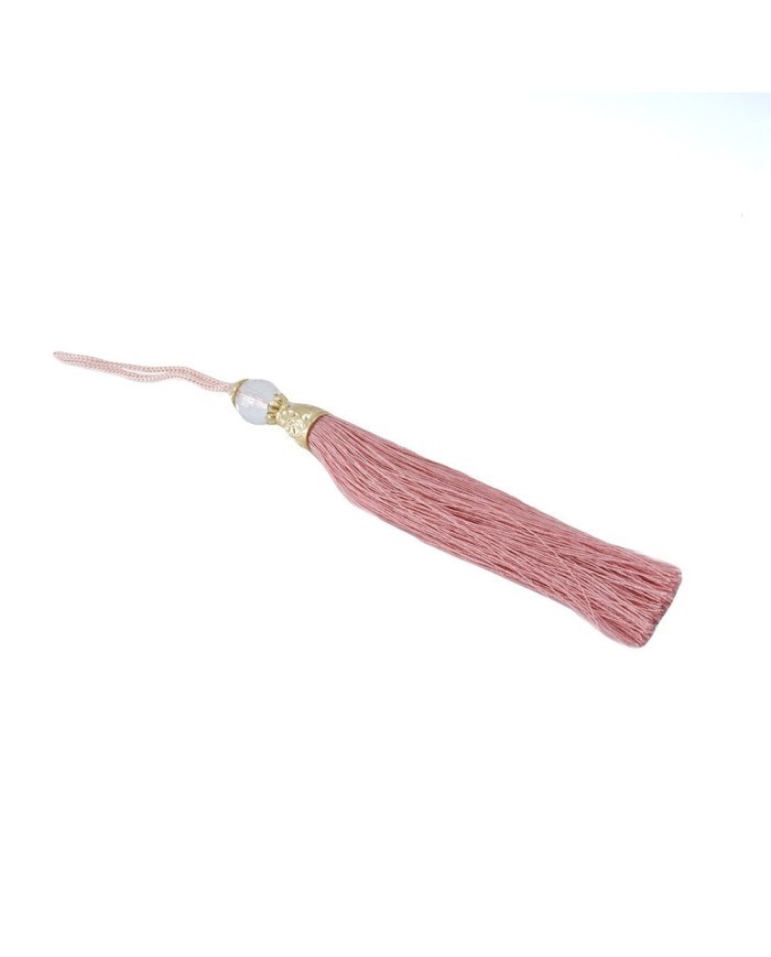 10 ADET - BONCUKLU PÜSKÜL PEMBE - 10 CM - A