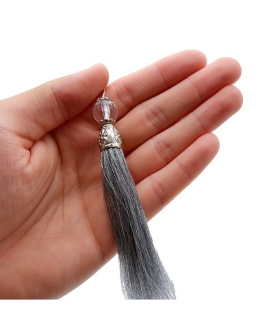 10 ADET - BONCUKLU PÜSKÜL GRİ - 10 CM - G