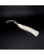 10 ADET - BONCUKLU PÜSKÜL BEYAZ - 10 CM - A