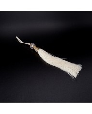 10 ADET - BONCUKLU PÜSKÜL BEYAZ - 10 CM - A